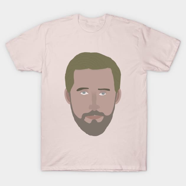 Ryan Gosling Head T-Shirt by JorisLAQ